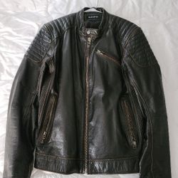 BEAUTIFUL  MOTORCYCLE LEATHER JACKET LARGE