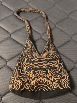 Black and brown purse