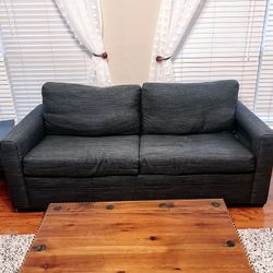 Blue Gray Pullout Couch
