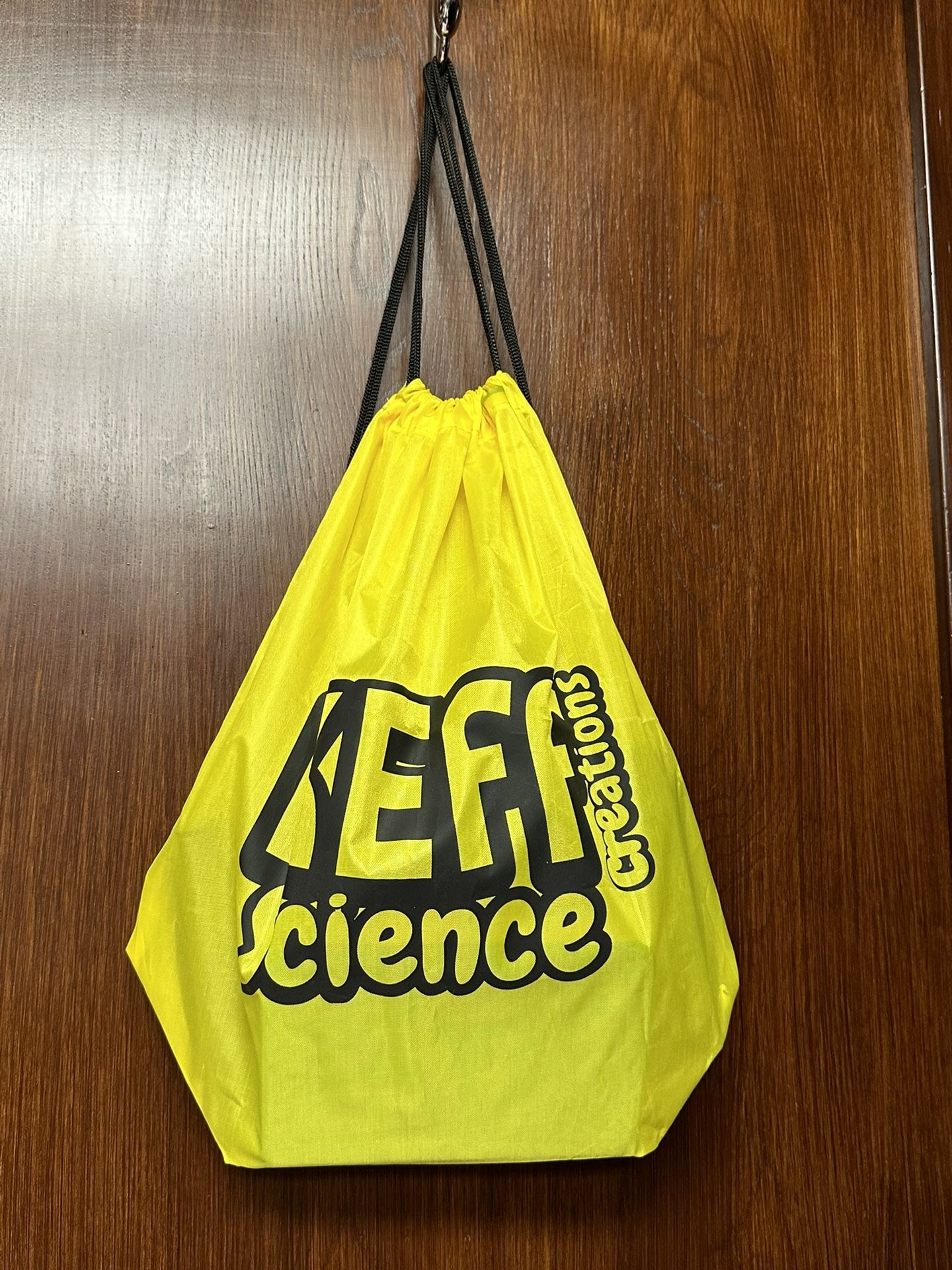 Drawstring Backpack science creations logo