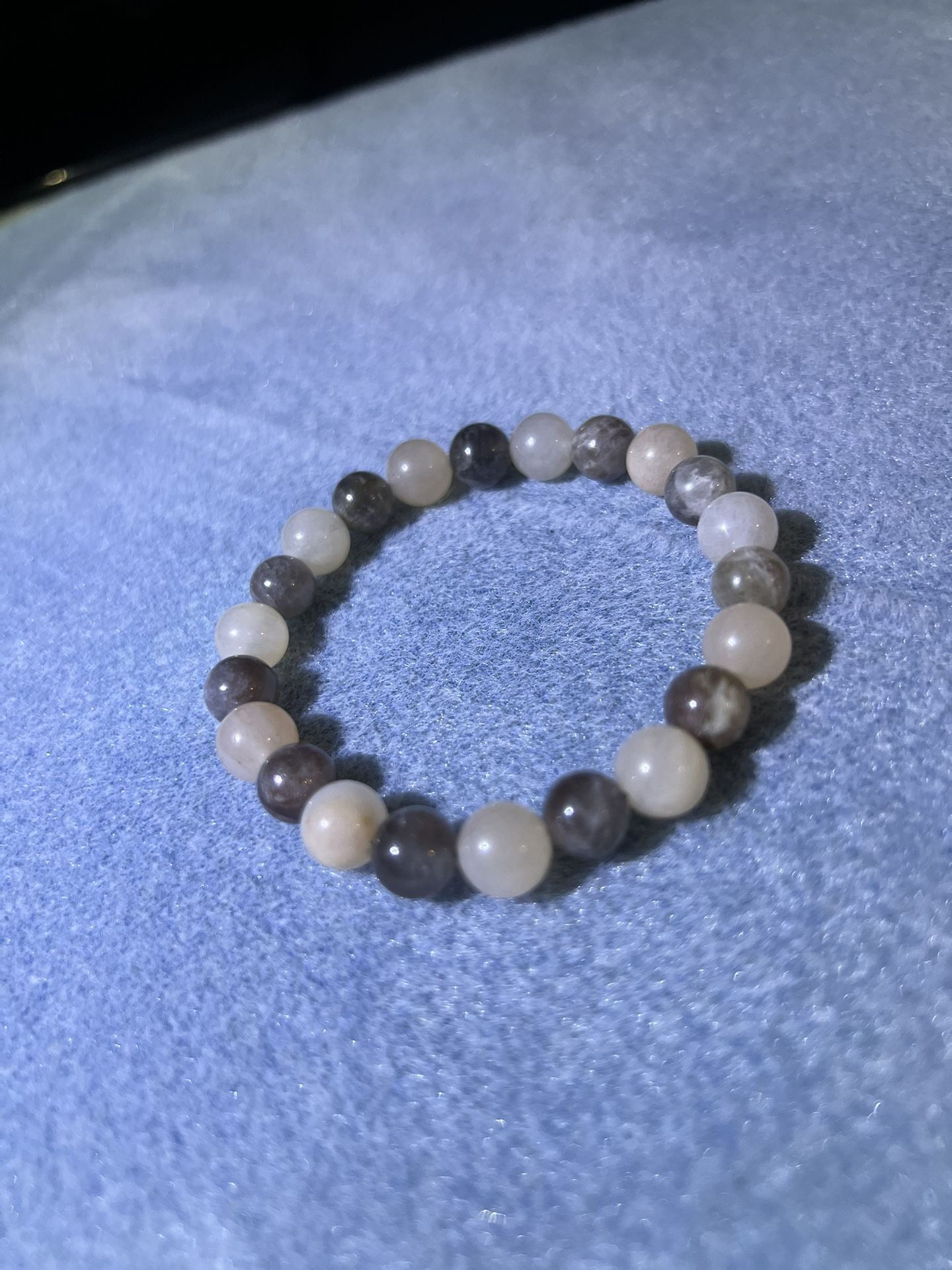 Elegant Cream and Brown Beaded Bracelet