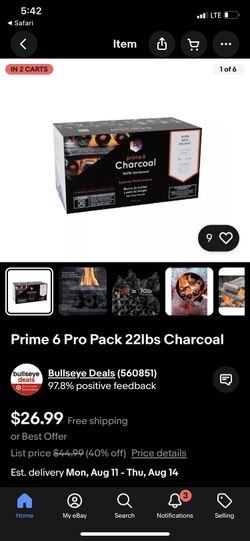 Prime 6 Charcoal New In Box