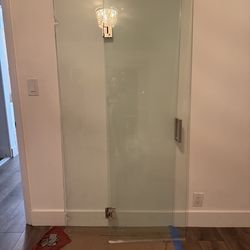 Glass shower door