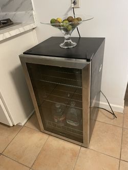 NewAir 126-Can Beverage Cooler Refrigerator - Stainless Steel (AB-1200)