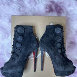 Christian louboutin LADY BOOTON GREY 35.5
