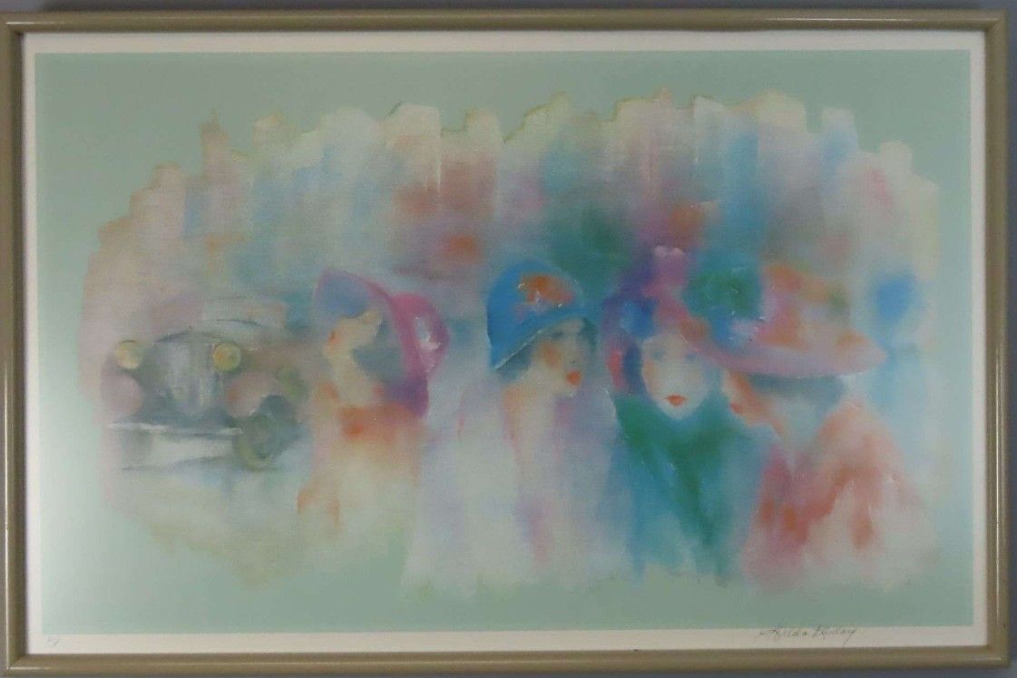 Framed A/P (Artist Proof) Pastel Print By Hilda Ruidory