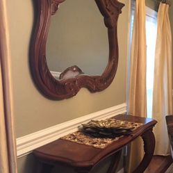 Console Table With Hanging Mirror