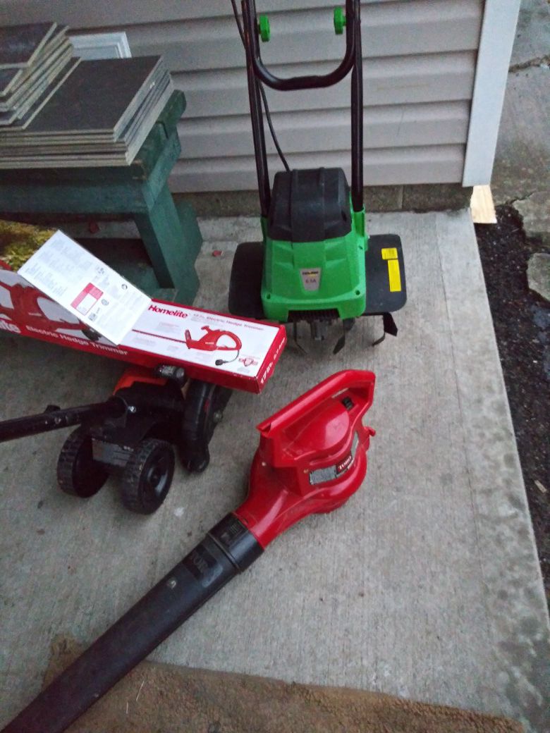 Electric yard and garden tools