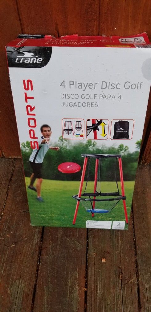 NEW IN BOX CRANE SPORTS 4 PLAYER DISC GOLF. 45252. PICK UP MIDDLEBORO ONLY FINAL SALE