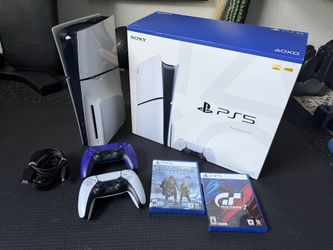 PlayStation 5 Slim Disk Drive + 4 Games