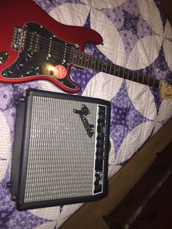 Squier Strat With Fender Amp