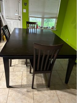 Table and chairs