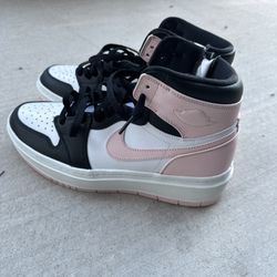 Nike Air Jordan 1 Elevate High Womens Shoes sz 12 Pink Black Side Zip DN3253-061