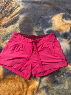 Pink Lulu Lemon  Shorts with Drawstring