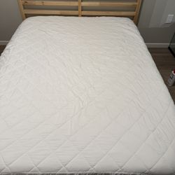 Queen Sized Pine Bed frame & Queen Matress