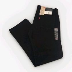 NWT 36x32 Levi's Men's 504 Regular Straight Fit, Jet Black