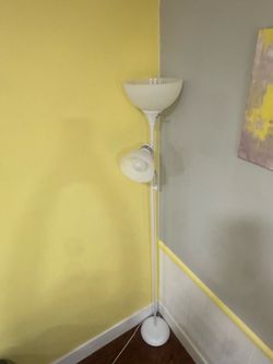 White floor lamp