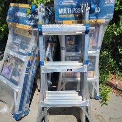 Werner
5 in 1 Multi Pro 14 ft. Reach Aluminum Adjustable Multi Position Ladder 375 lb. (New)