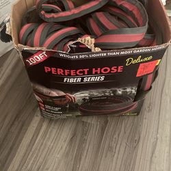 perfect hose deluxe fiber optic series garden hose 100 ft 
