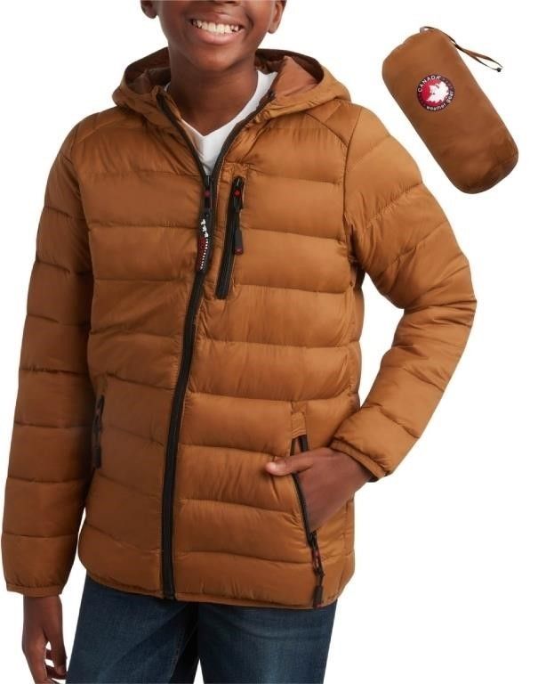 New Boys 10 12 Canada Weather Gear, Brown Not Orange, Jacket