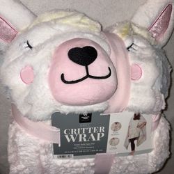 New. Critter Wrap. One Size  llama  soft material