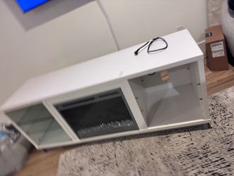 Blue led + heater entertainment center