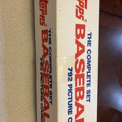“the Complete Set” Topps Vintage Box Baseball Cards 