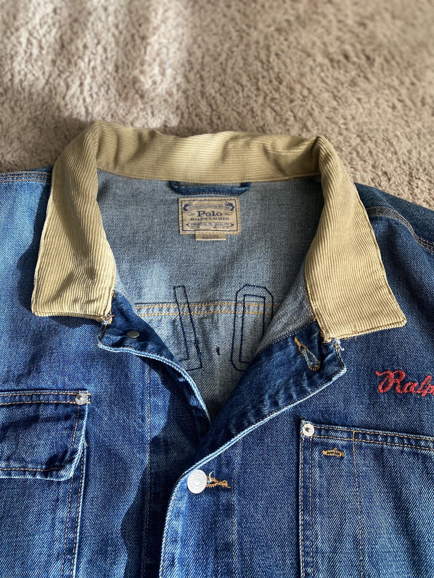 ジャケット・アウター Polo Ralph Lauren 1967 Denim Jacket Polo Ralph Lauren Tiger 1967 Patch Denim Barn Trucker Jacket