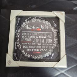 Kitchen Rules Plaque