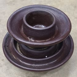 Vintage 1950s Ceramic Electric Insulator 
