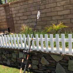 TWO (2)  Shakespeare ugly stick, spinning rods with new fishing reels, both combos for $100