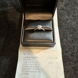 14K White Gold Lab-Grown Diamond Engagement Ring – 0.25 ct