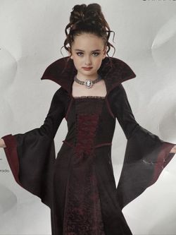 Royal Vampire Costume Girls Size 6-8