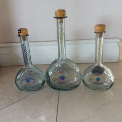 Bundle Of 3 Empty Bottles Of CORAZON