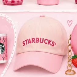 Starbucks, pink summer edition hat