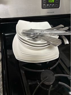 Dishes and flatware