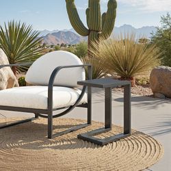Tudi Black Outdoor Side Table