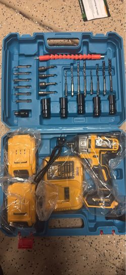 Brand New 21V Cordless Impact Wrench Kit - Brushless, 2 Batteries, Charger & Full Socket Set