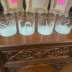 Octopus Beach Vibe Set Of Four Cocktails Glasses 