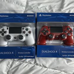 PlayStation 4 Controllers White/Red 