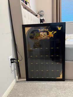 Pokemon 30th Anniversary pikachu poster with frame
