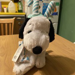 Peanuts SILLY & WILD SNOOPY W/ SOUND AND MOVEMENT WINTER Plush New linus and luc