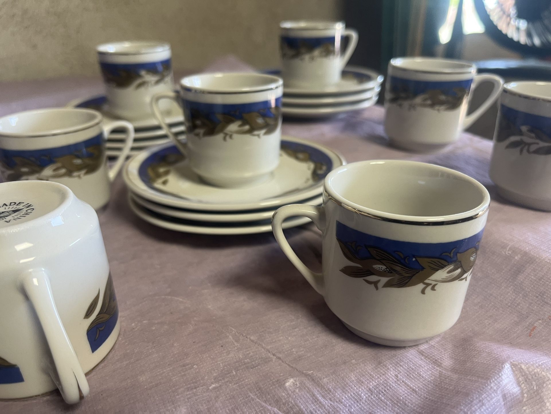 Vintage Mini Tea Cup & Saucers