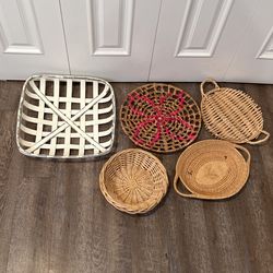 baskets, different sizes, $30 for all