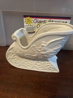 Gorgeous Porcelain Christmas Sleigh