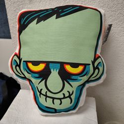 Glow In The Dark Hide And Eek Franken Pillow New