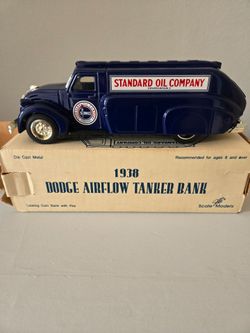 1938 Dodge Airflow Tanker Bank Die Cast