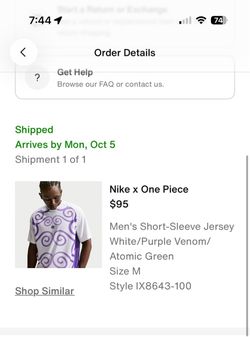 Nike One Piece Jersey