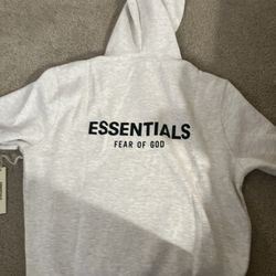 Essentials Fear of God Oatmeal Hoodie