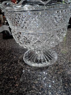 10 Or 12 Inch Crystal Fruit Bowl / Serving Bowl
